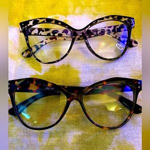 Trendy Cat-Eye Blue Light Blocking Glasses 2 Pair